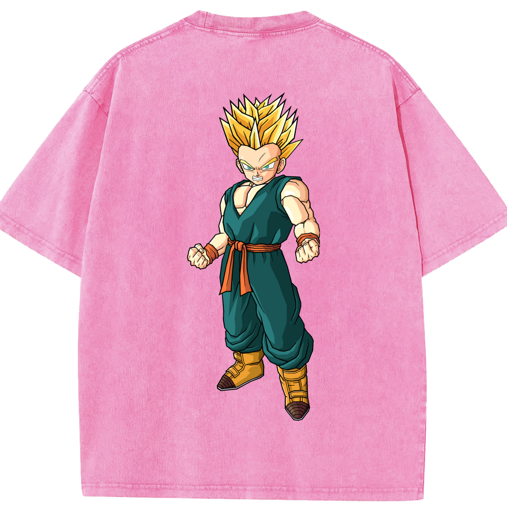（画像用） ドラゴンボール DRAGON BALL 綿100% ヴィンテージ風 半袖Tシャツ（背面プリント）